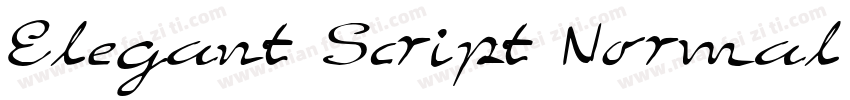 Elegant Script Normal字体转换
